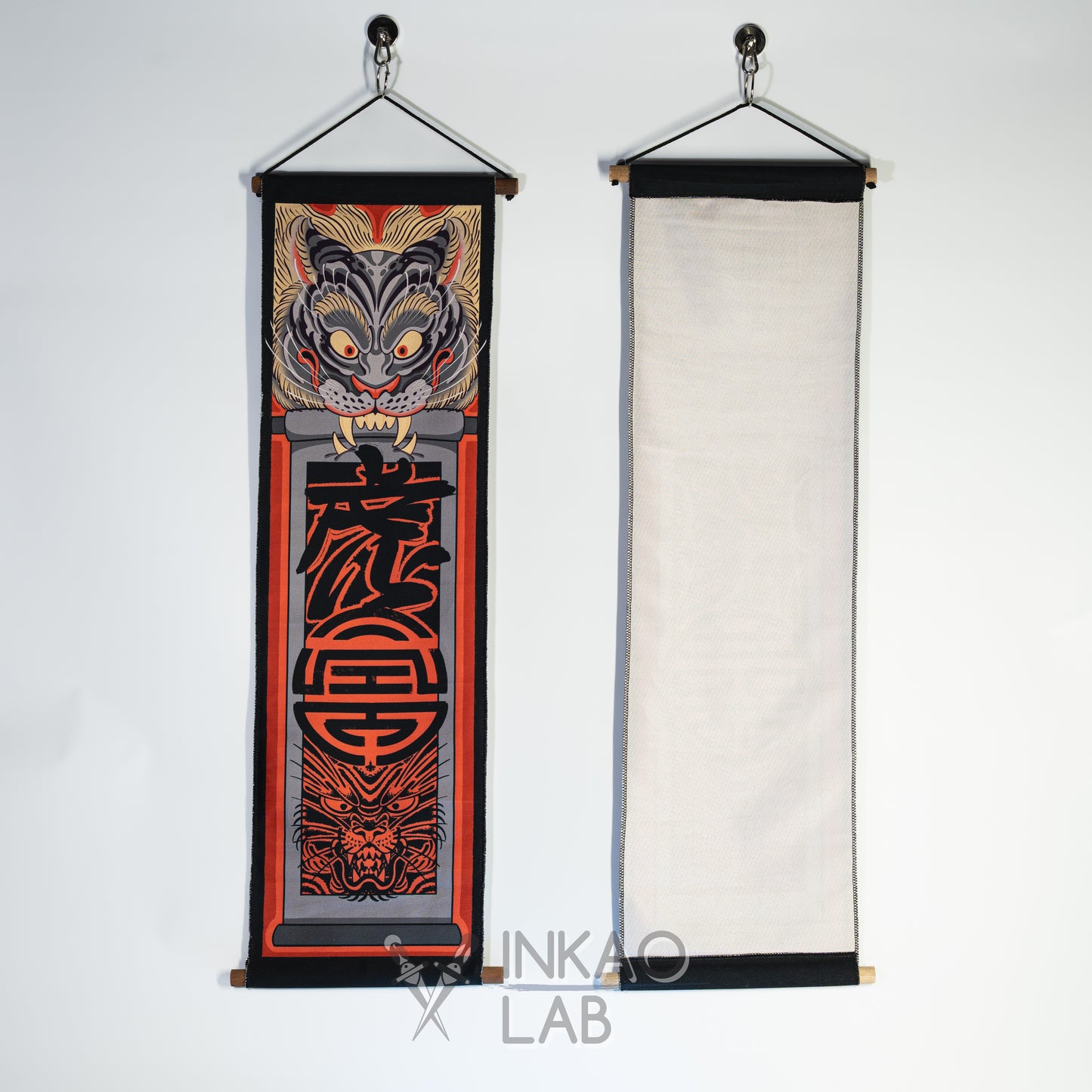 Japanese Decorative Banner - Traditional Style (Tiger / Dragon)